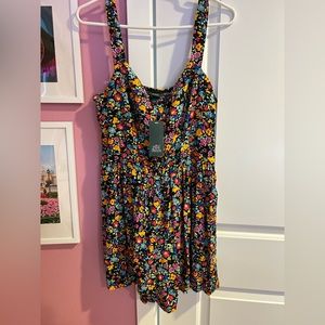 Wild Fable floral romper NWT